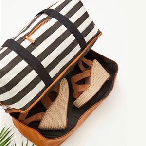 DSW Striped Weekender Bag